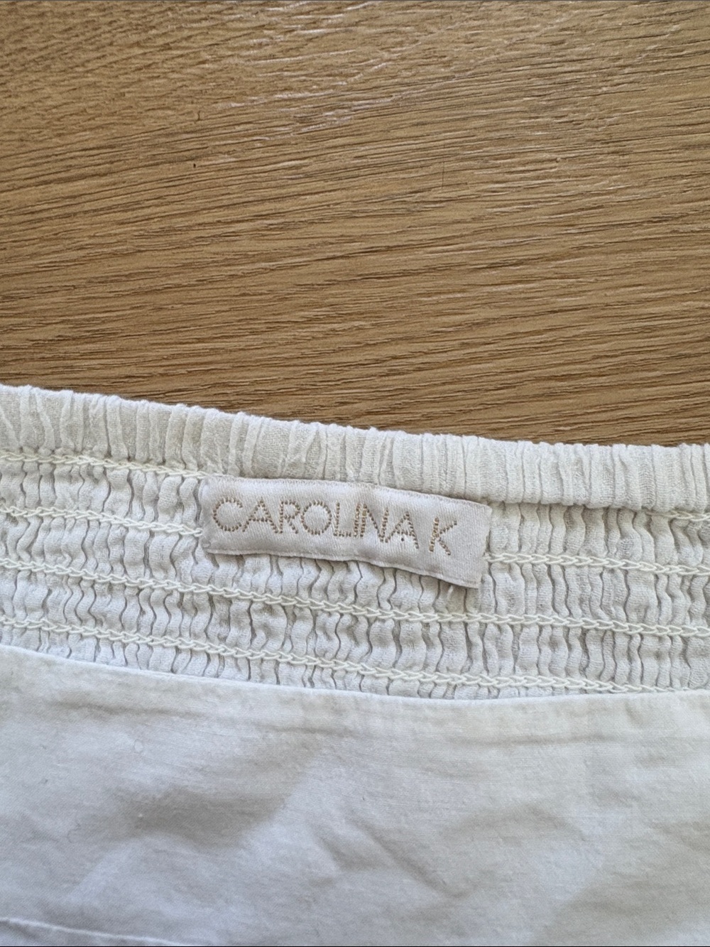 White Embroidered Parrot Ruffle Hem Crop Top - Picture 2 of 2